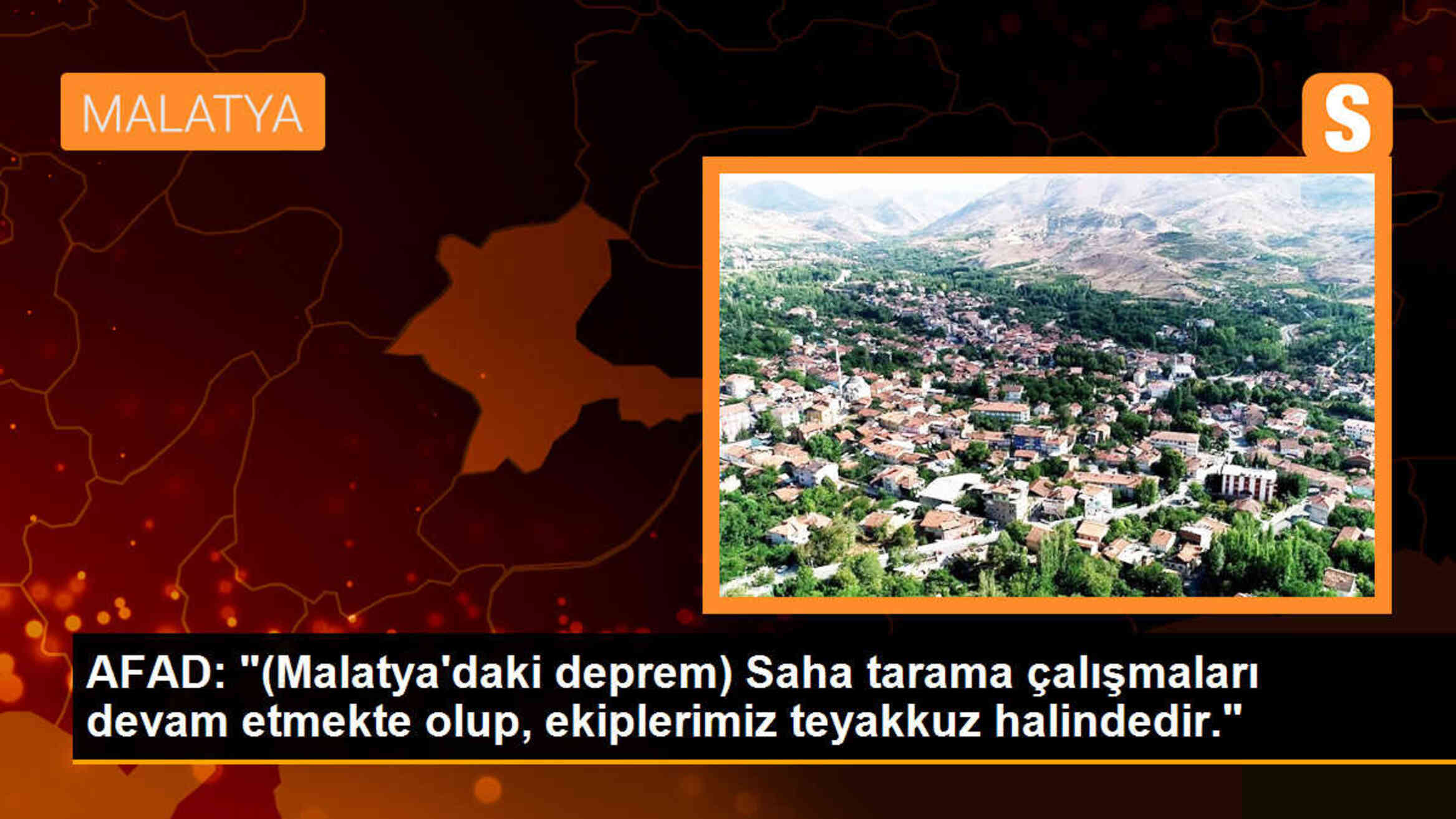 AFAD: Malatya\'daki deprem sonrası saha tarama çalışmaları devam ediyor