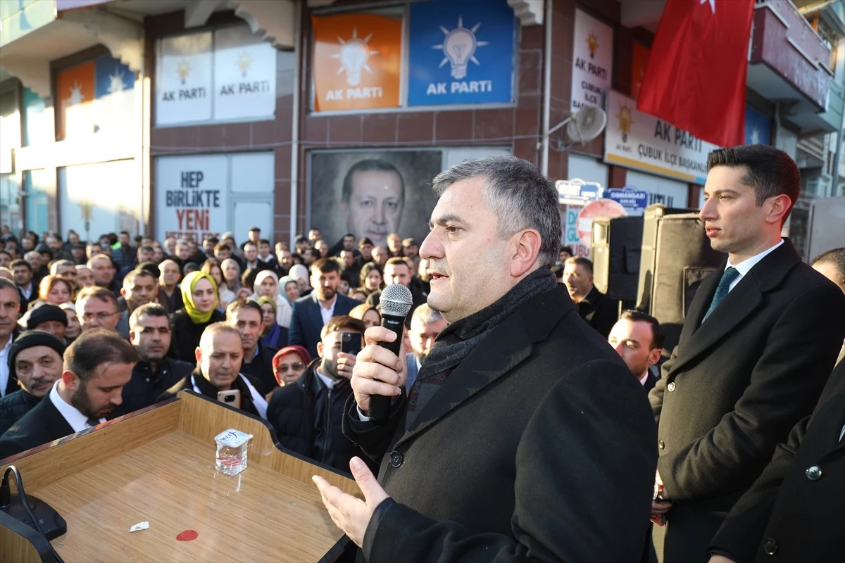 AK Parti Çubuk Belediye Başkan adayı Baki Demirbaş coşkuyla karşılandı