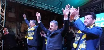 AK Parti Pursaklar Belediye Başkan adayı Ertuğrul Çetin coşkuyla karşılandı