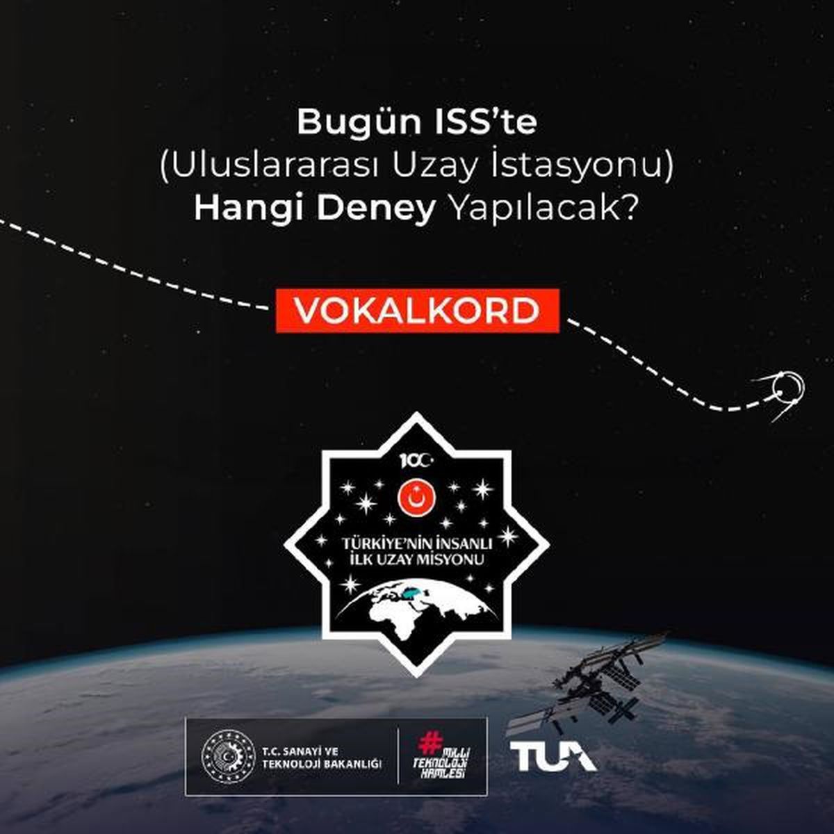 Sanayi ve Teknoloji Bakanı Mehmet Kacır, Uluslararası Uzay İstasyonunda \'VOKALKORD\' deneyini paylaştı