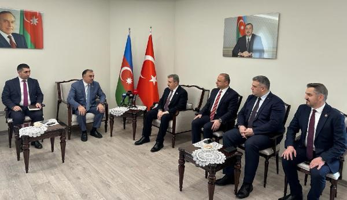 BBP Genel Başkanı Mustafa Destici, Azerbaycan Büyükelçisi\'ni ziyaret etti