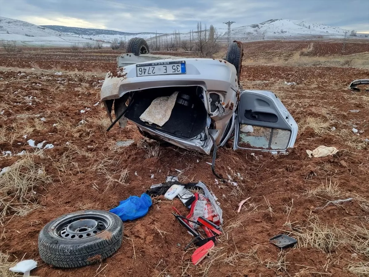 Emniyet kemeri sayesinde kaza yara almadan atlatıldı