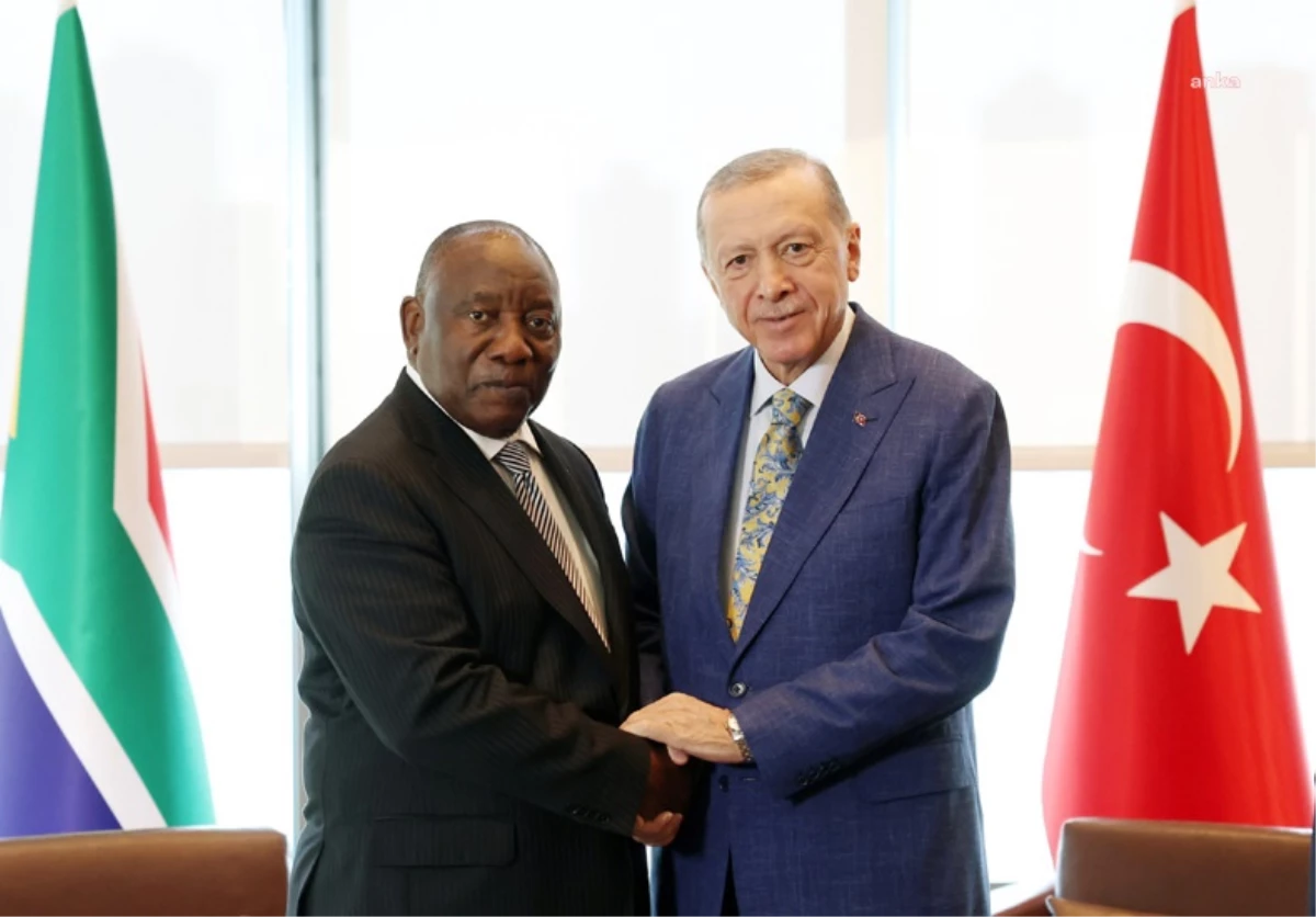 Cumhurbaşkanı Erdoğan, Güney Afrika Cumhurbaşkanı ile görüştü