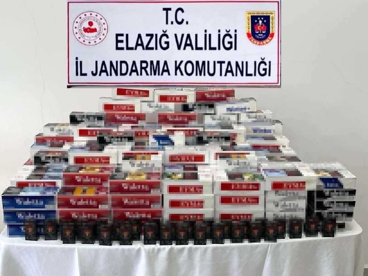 Elazığ\'da yapılan operasyonda binlerce makaron ele geçirildi
