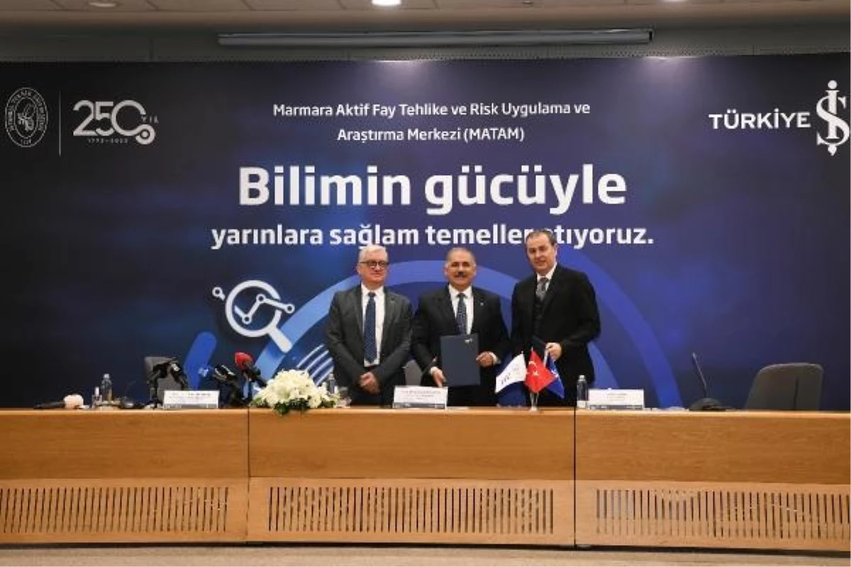 İTÜ ve Türkiye İş Bankası iş birliğiyle Marmara Aktif Fay Tehlike ve Risk Uygulama ve Araştırma Merkezi kuruldu