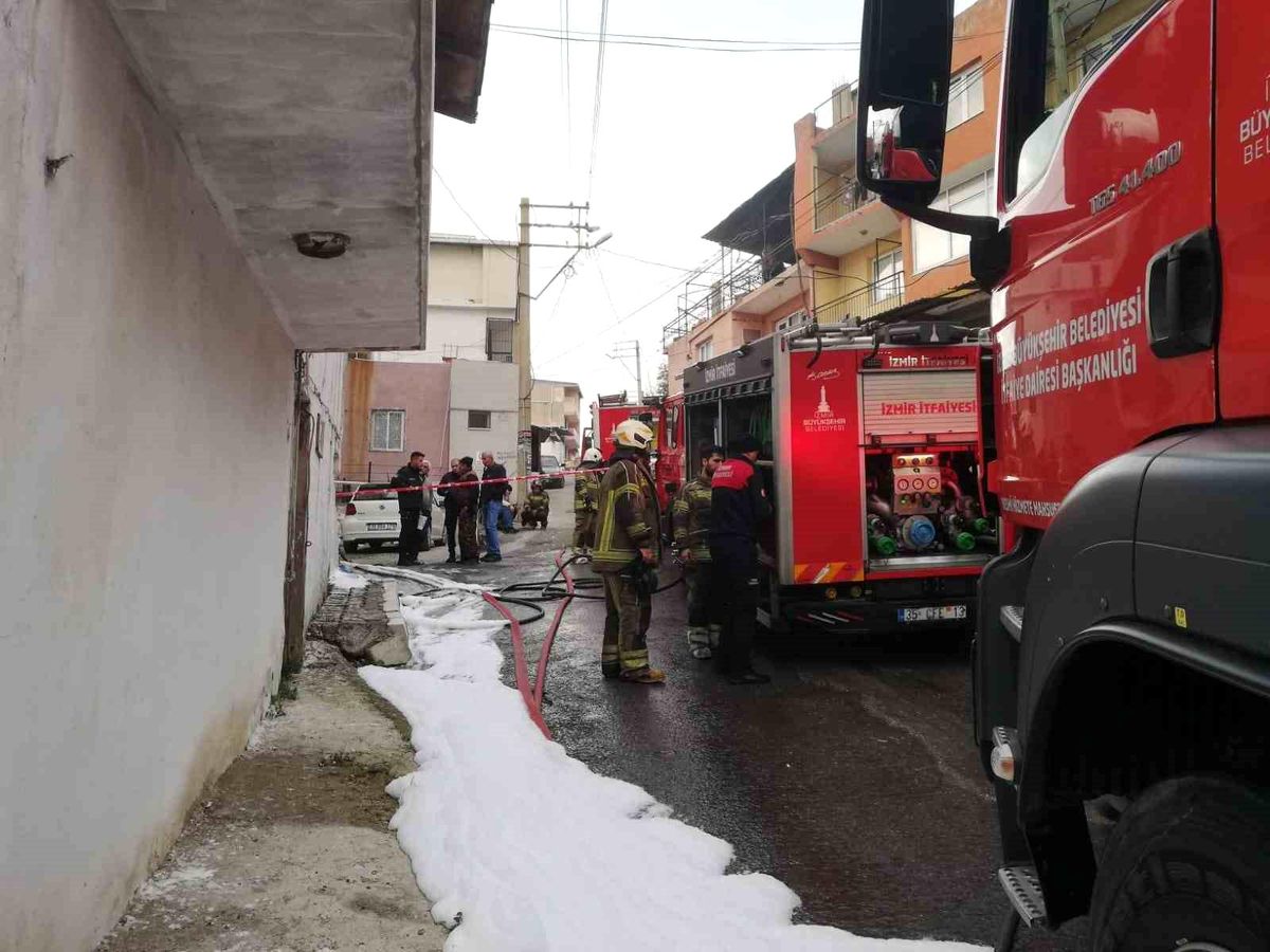 İzmir\'de çıkan yangın evlere sıçradı