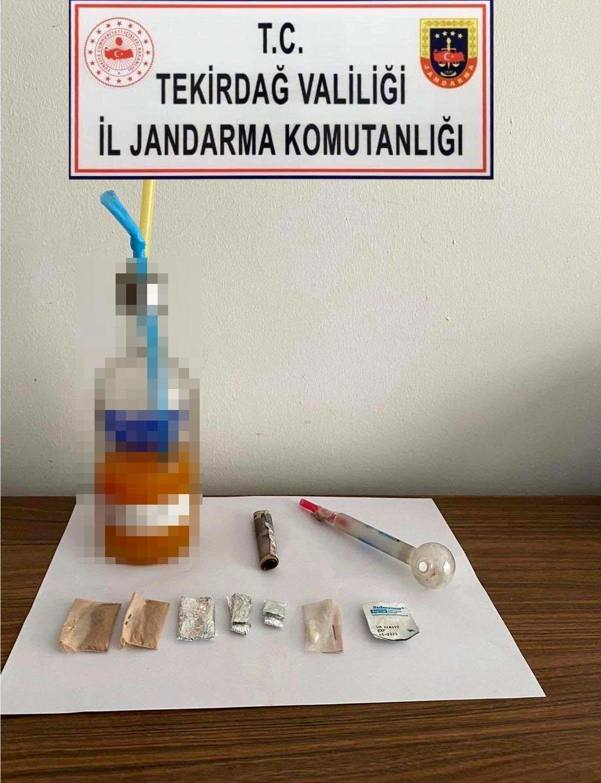 Tekirdağ\'da jandarma ekipleri uyuşturucu ve sahte alkol ele geçirdi