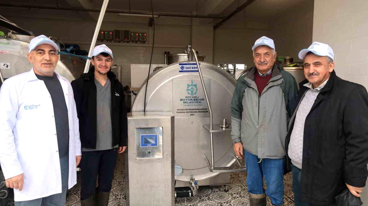 Kocaeli\'de Süt Soğutma Tankı Desteği Verildi