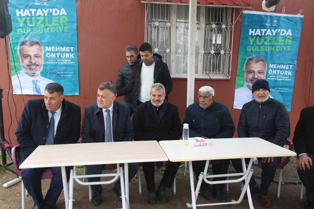 AK Parti Hatay Büyükşehir Belediye Başkan Adayı Mehmet Öntürk Mahalle Ziyaretinde
