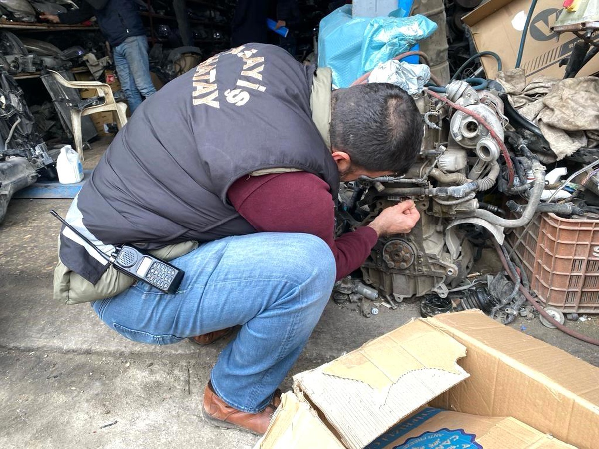 Hatay\'da çıkma araç parçası satan iş yerleri denetlendi