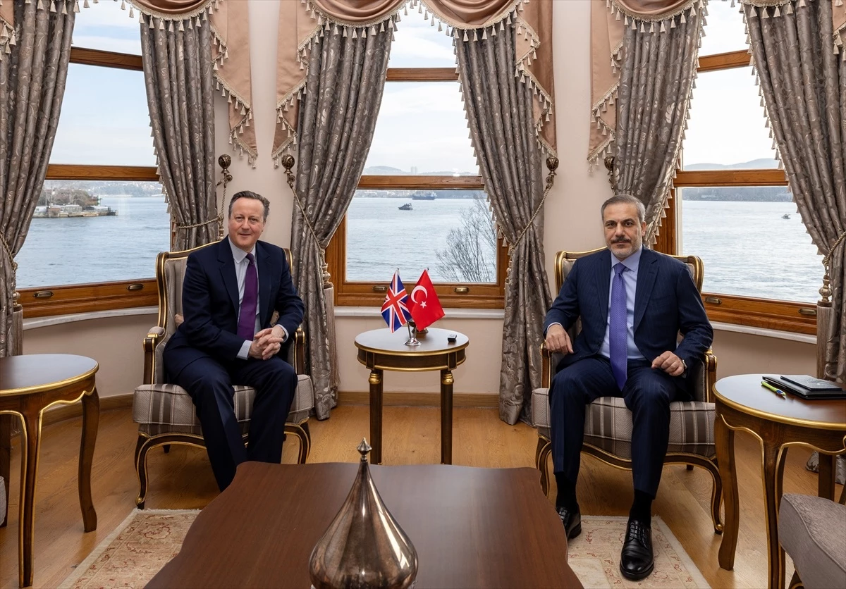 Dışişleri Bakanı Hakan Fidan, İngiltere Dışişleri Bakanı David Cameron ile İstanbul\'da bir araya geldi