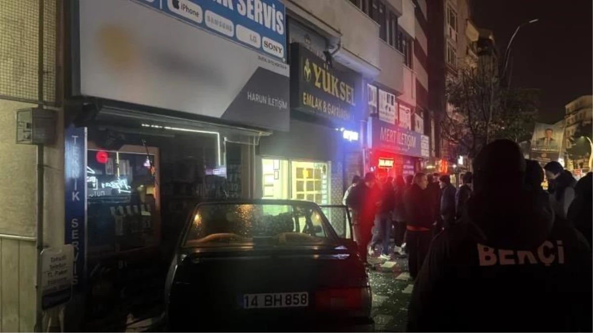 Bolu\'da Alkollü Sürücüden Korkunç Kaza: 2 Dükkan Zarar Gördü