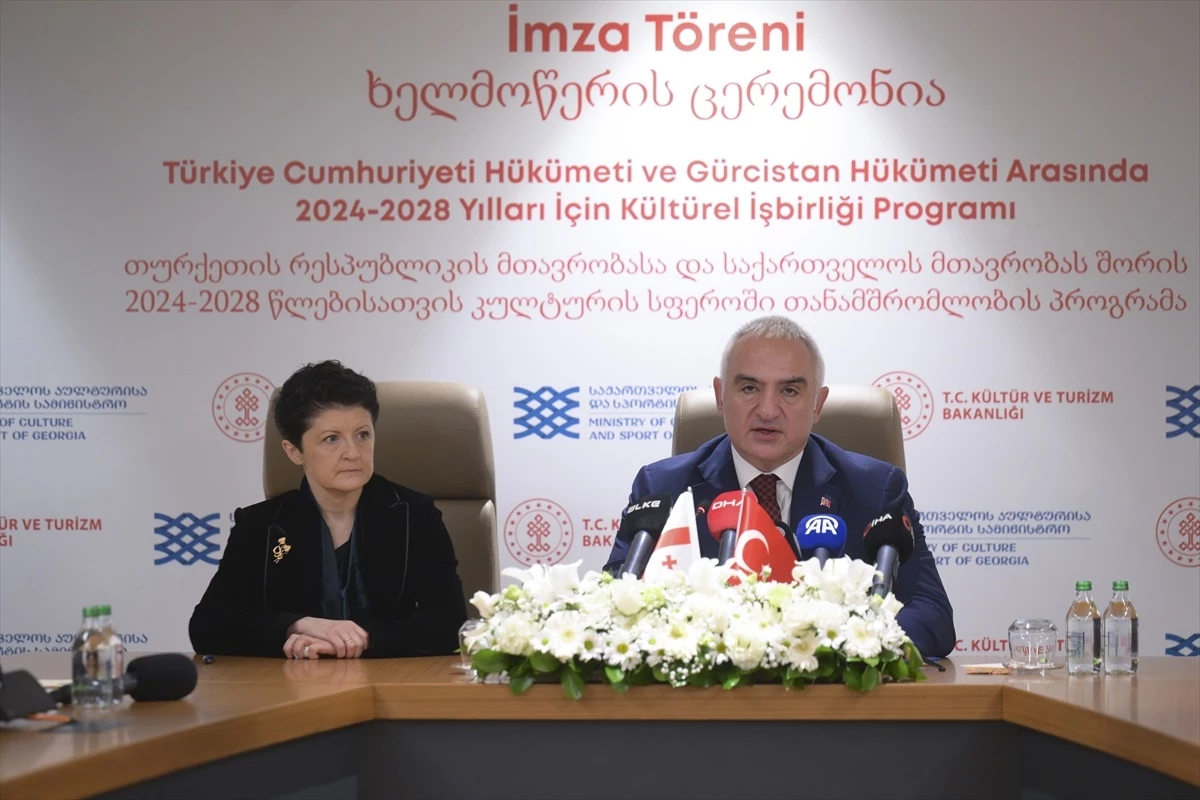 Türkiye ile Gürcistan arasında 2024-2028 yılları için Kültürel İş Birliği Programı imzalandı