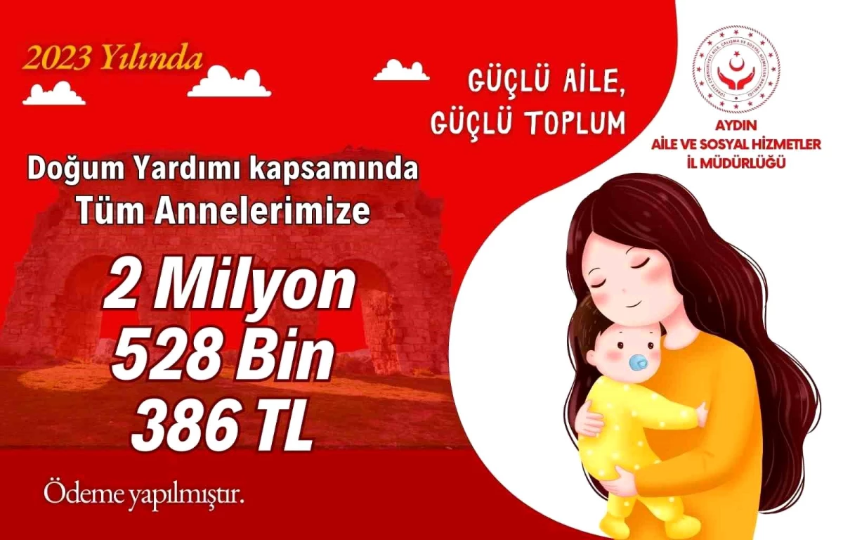 Aydın\'da Aile ve Sosyal Hizmetler İl Müdürlüğü, çocukların aileleri yanında bakımları için 79 milyon TL destek sağladı