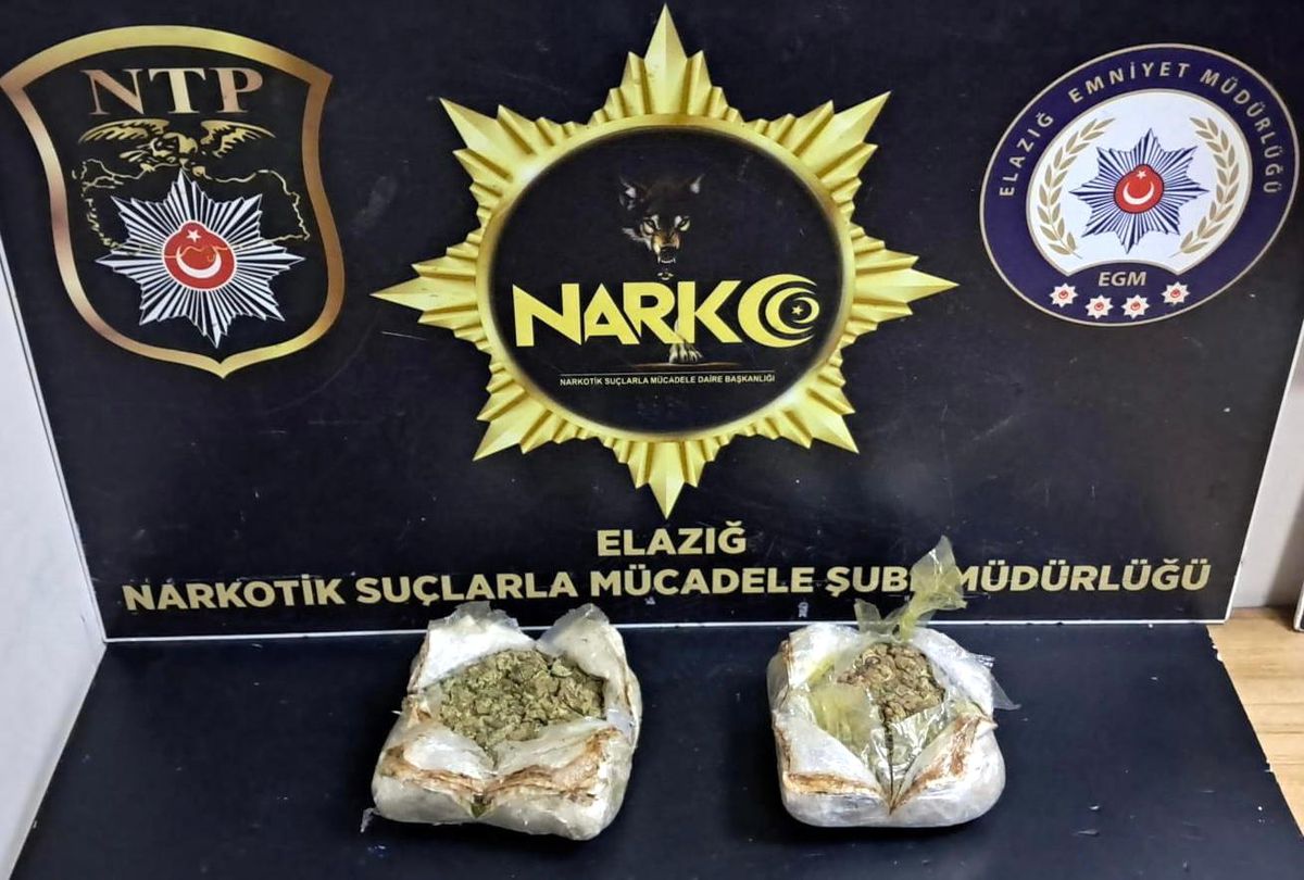 Elazığ\'da Yolcu Otobüsünde Skunk Maddesi Ele Geçirildi