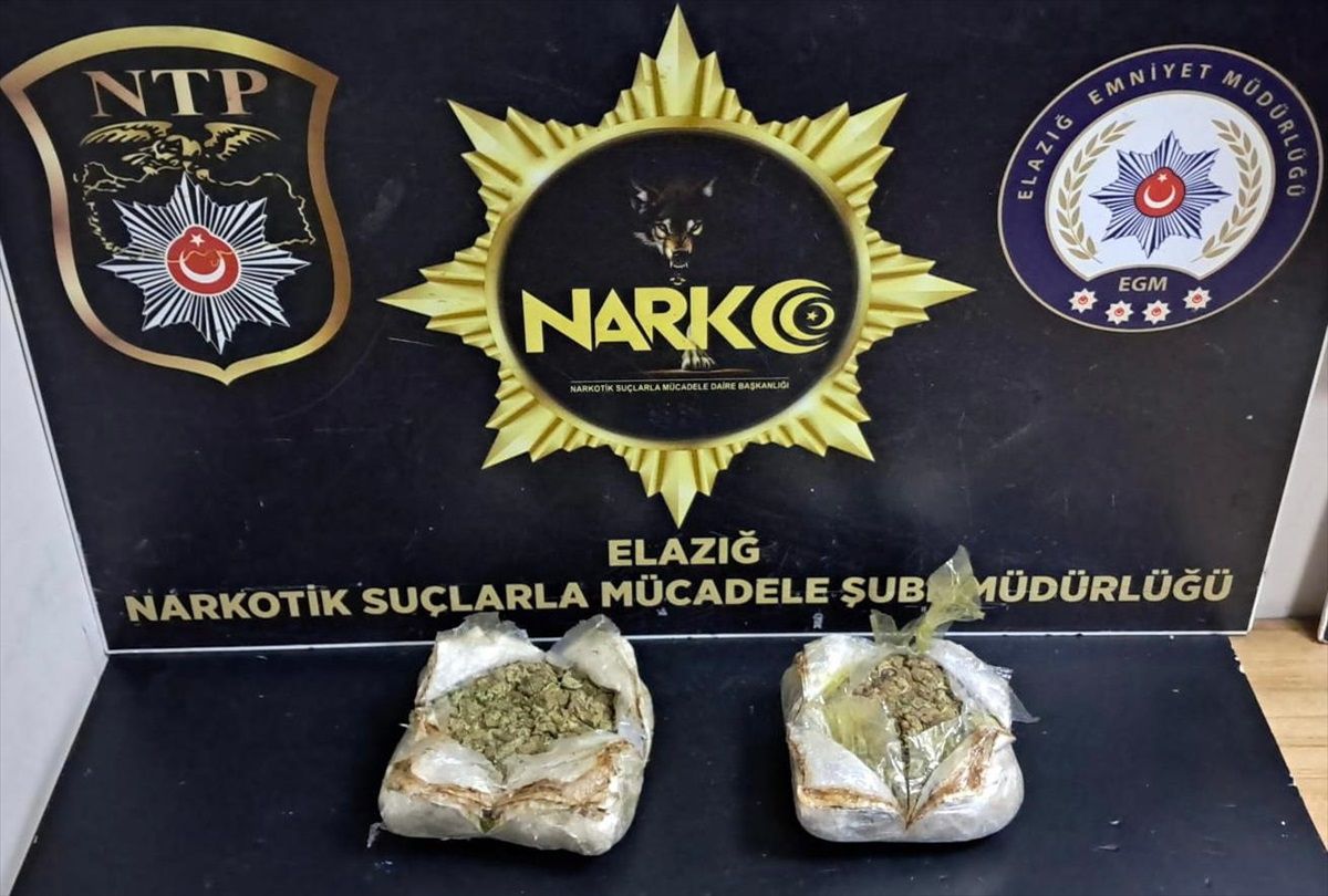 Elazığ\'da düzenlenen uyuşturucu operasyonunda yakalanan zanlı tutuklandı
