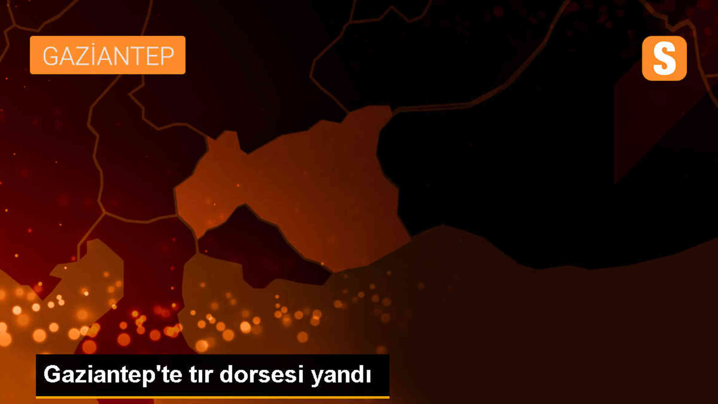 Gaziantep\'te halı yüklü tırın dorsesinde çıkan yangın söndürüldü