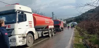 İznik'te seyir halindeki tırda çıkan yangın söndürüldü