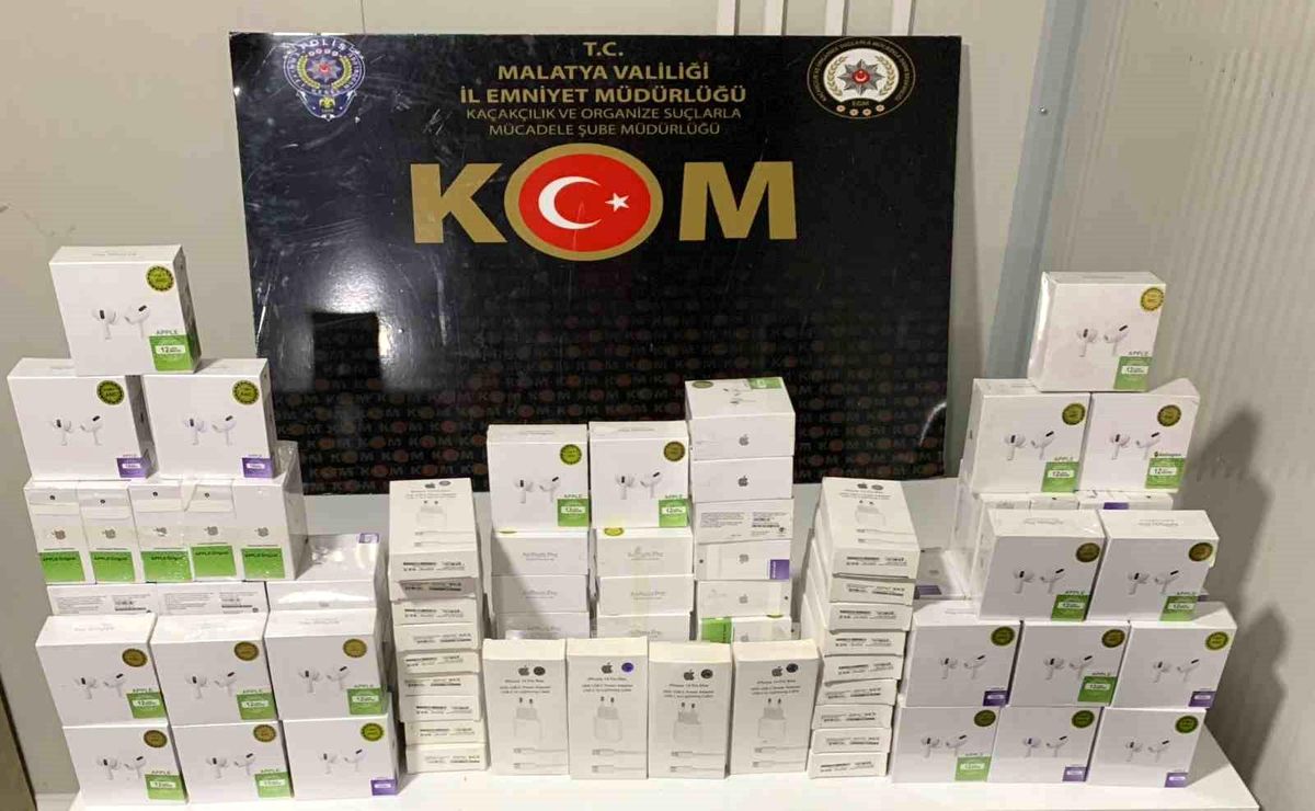 Malatya\'da polis ekipleri yasadışı yollarla getirilen elektronik eşyalara el koydu