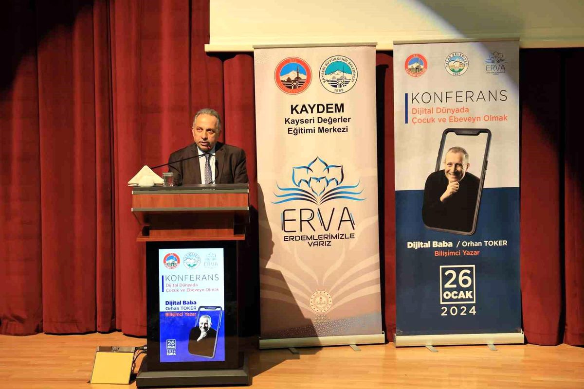 Talas Belediyesi Yarıyıl Tatili Programında \'Dijital Baba\' Konferansı Düzenledi