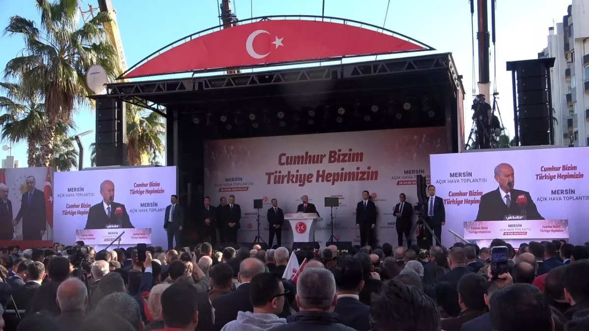 MHP lideri Bahçeli: Mersin\'i Cumhurbaşkanımıza hediye edecek misiniz?