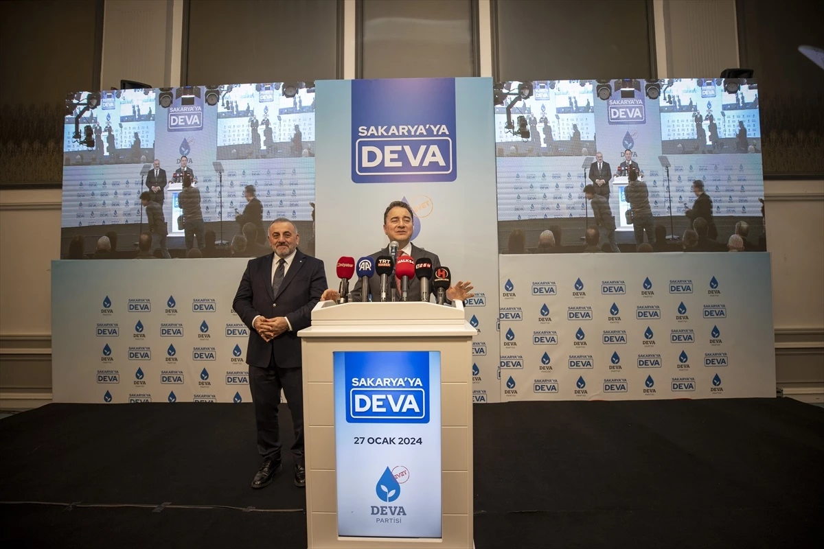 DEVA Partisi Genel Başkanı Babacan, Sakarya\'da konuştu Açıklaması