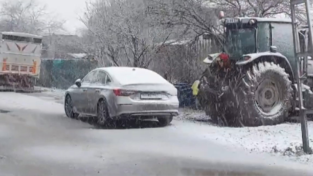 İstanbul'un Silivri ilçesinde kar yağışı etkili oldu