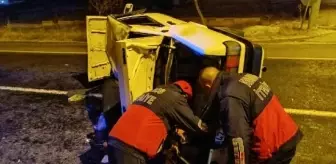 Nevşehir'de refüje çarpan otomobil takla attı: 5 yaralı