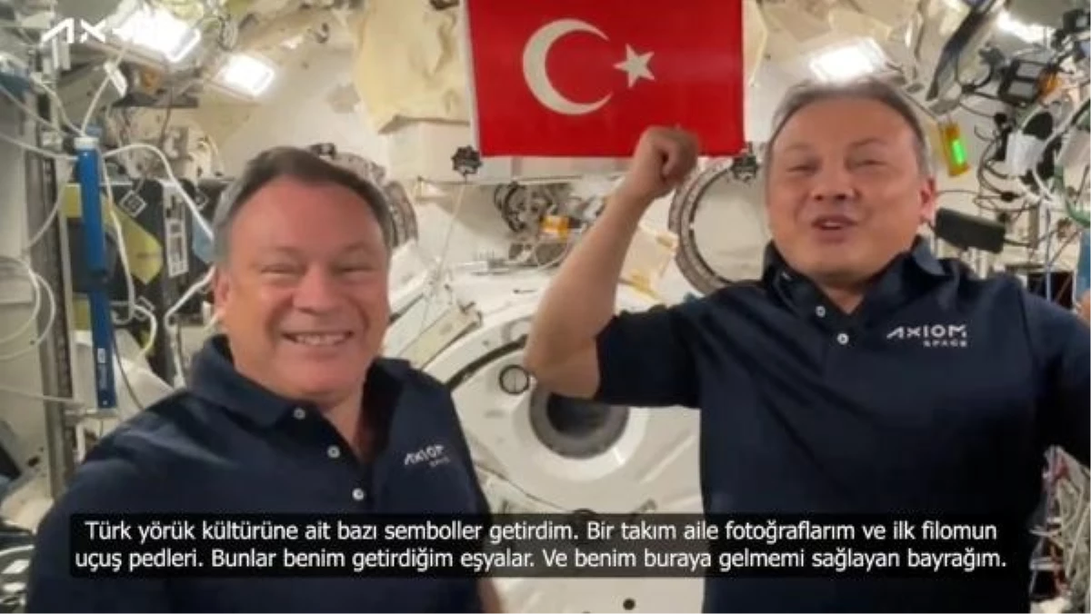 Türkiye\'nin ilk astronotu Alper Gezeravcı uzaya Yörük nazarlığı götürdü