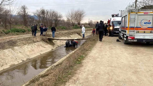 Aydın'ın Efeler ilçesinde sulama kanalında erkek cesedi bulundu
