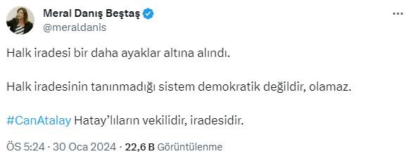 Can Atalay'ın vekilliğinin düşürülmesine siyasilerden peş peşe tepki geldi