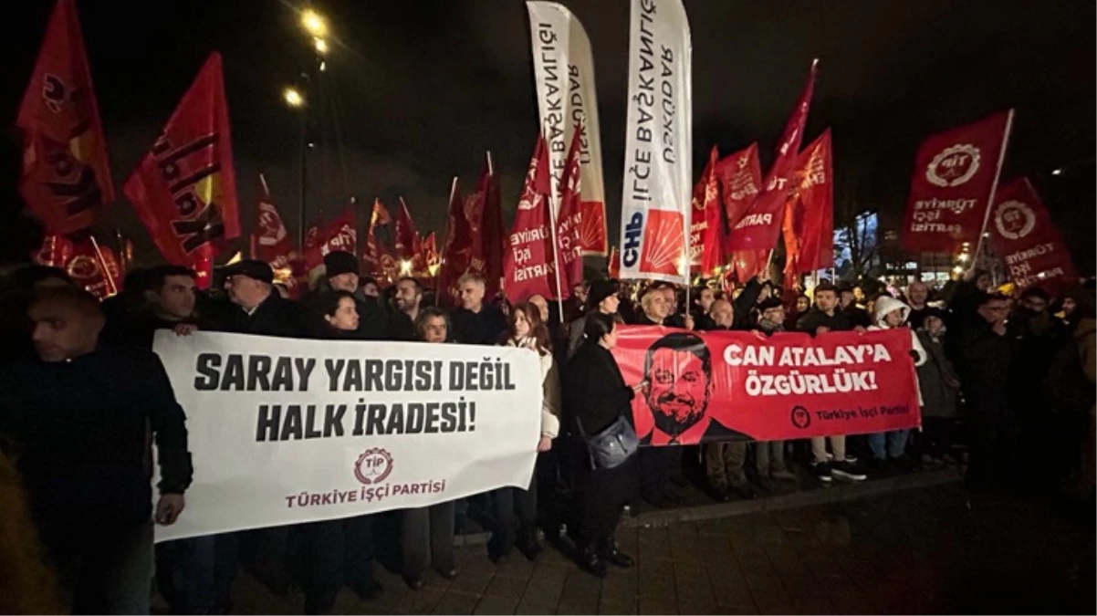 CHP ve TİP, milletvekilliği düşürülen Can Atalay için eylem başlattı