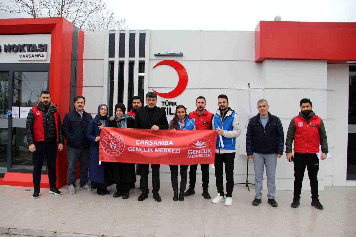 Çarşamba Gençlik Merkezi\'nden Kan Bağışı Kampanyası