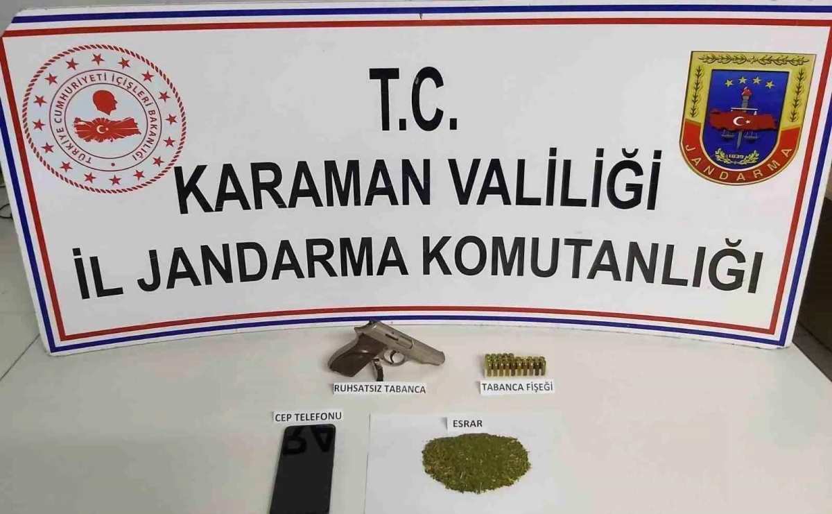 Ermenek\'te Uyuşturucu ve Kaçak Silah Operasyonu: 1 Gözaltı