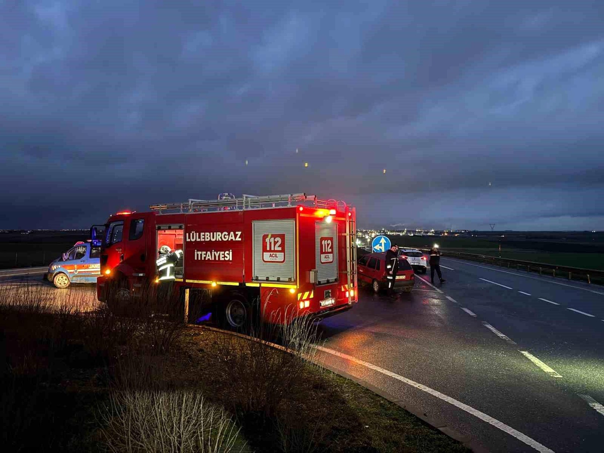Lüleburgaz\'da trafik kazası: 1 yaralı