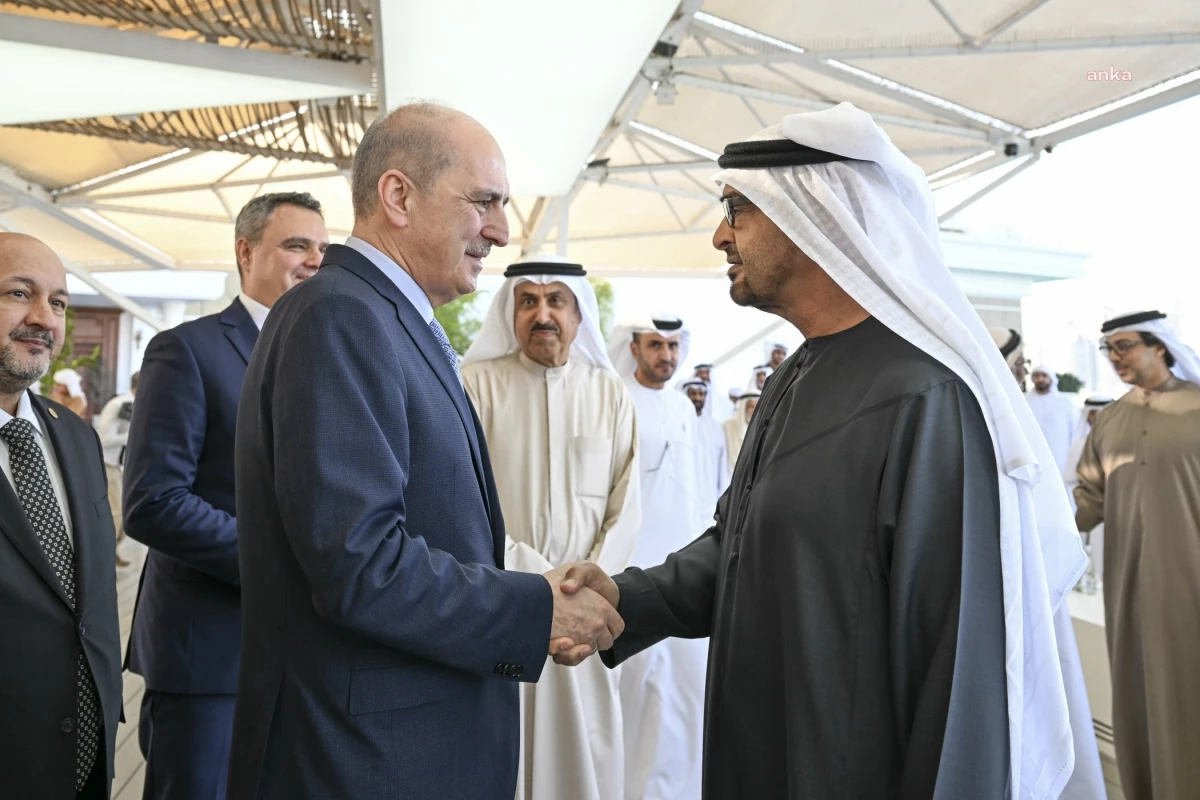 TBMM Başkanı Numan Kurtulmuş, Birleşik Arap Emirlikleri\'nde Devlet Başkanı Şeyh Mohamed Bin Zayed Al Nahyan\'ı ziyaret etti