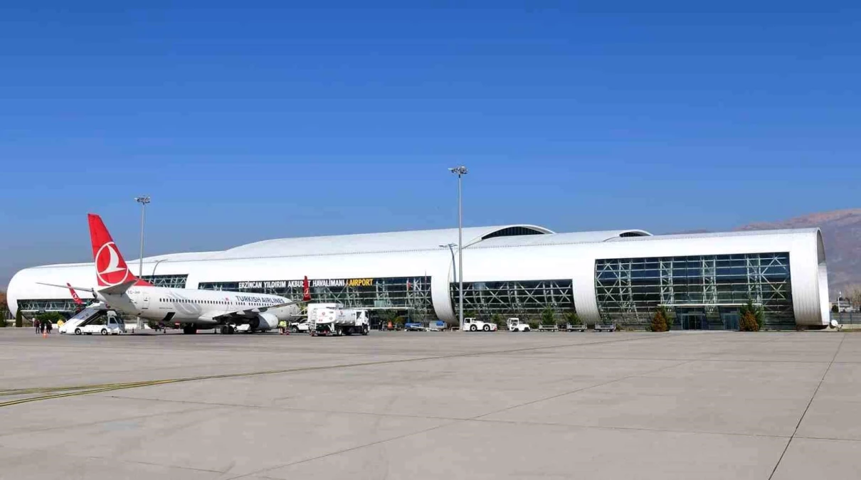 Erzincan Yıldırım Akbulut Havalimanı\'nda 2023 yılında 394 bin yolcu trafiği gerçekleşti