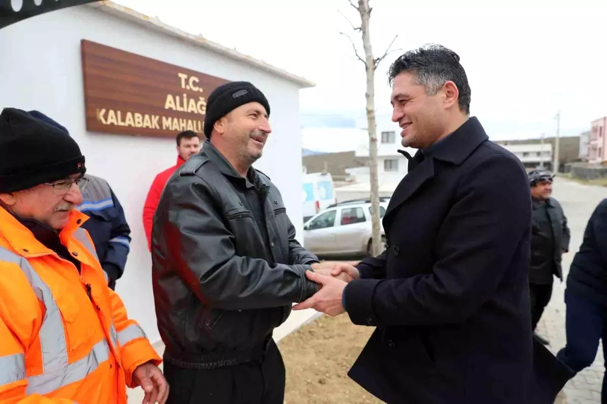 Aliağa'da Kalabak Mahallesi doğal gaza kavuşuyor