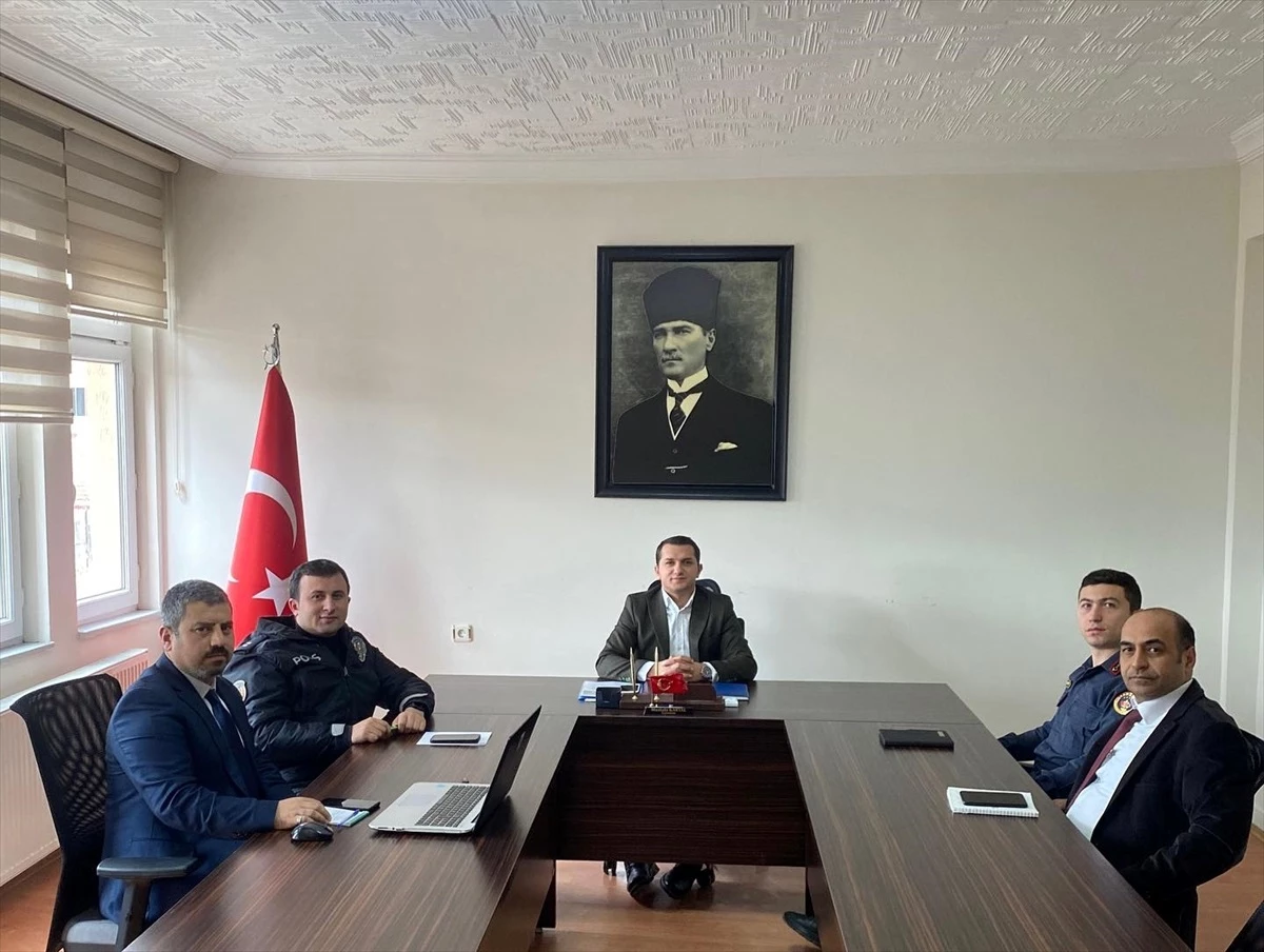 Göynücek Kaymakamı Mustafa Kartal başkanlığında Seçim Güvenliği Toplantısı gerçekleştirildi