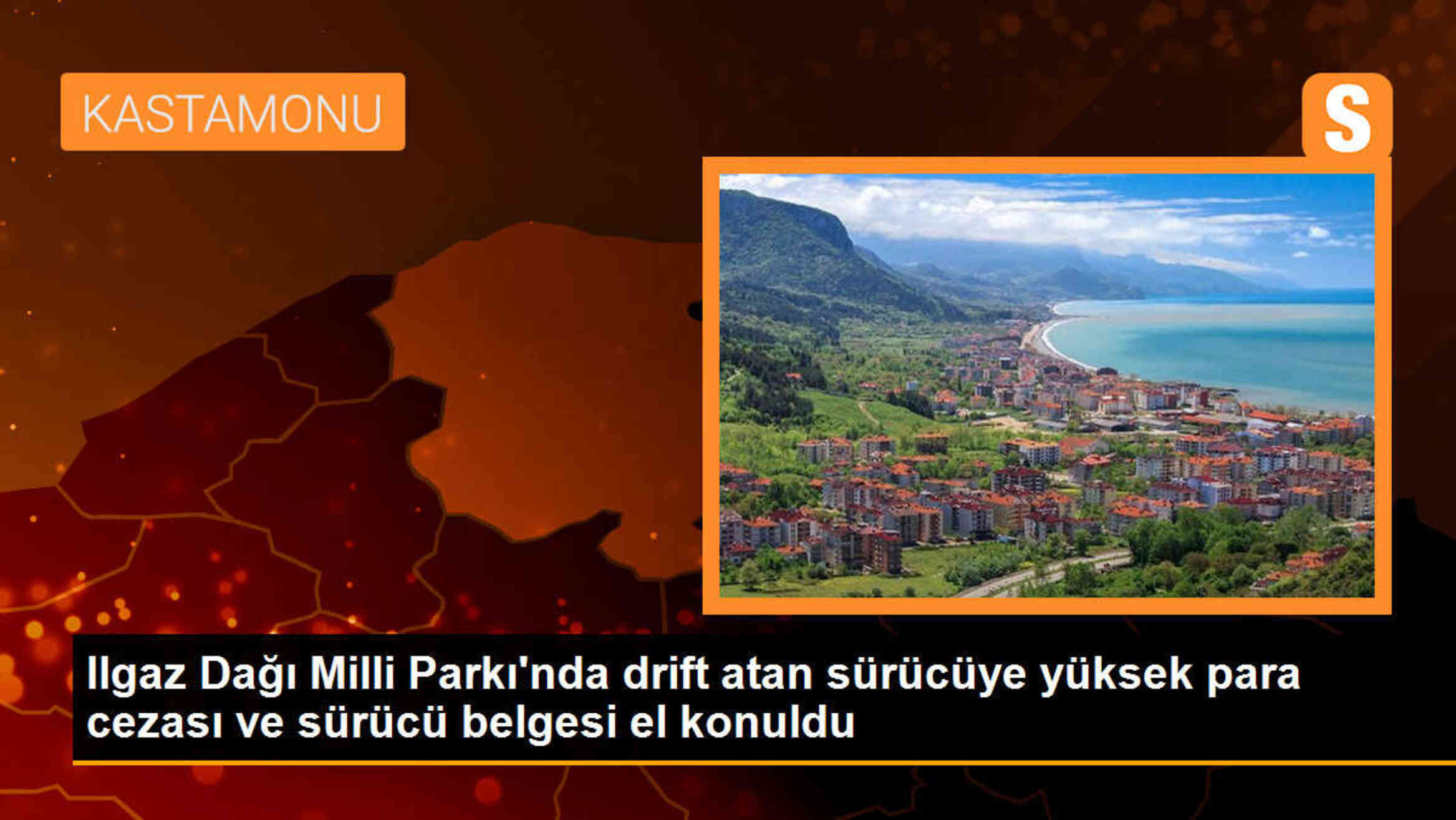 Ilgaz Dağı Milli Parkı\'nda drift atan sürücüye yüksek para cezası ve sürücü belgesi el konuldu
