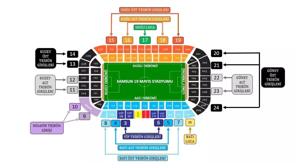 Samsunspor-Galatasaray maçı için taraftarlara açıklama yapıldı