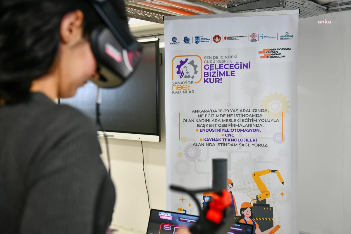 Ankara Büyükşehir Belediyesi, Sanayide Neet Kadınlar Projesi kapsamında kaynakçılık eğitimi düzenledi