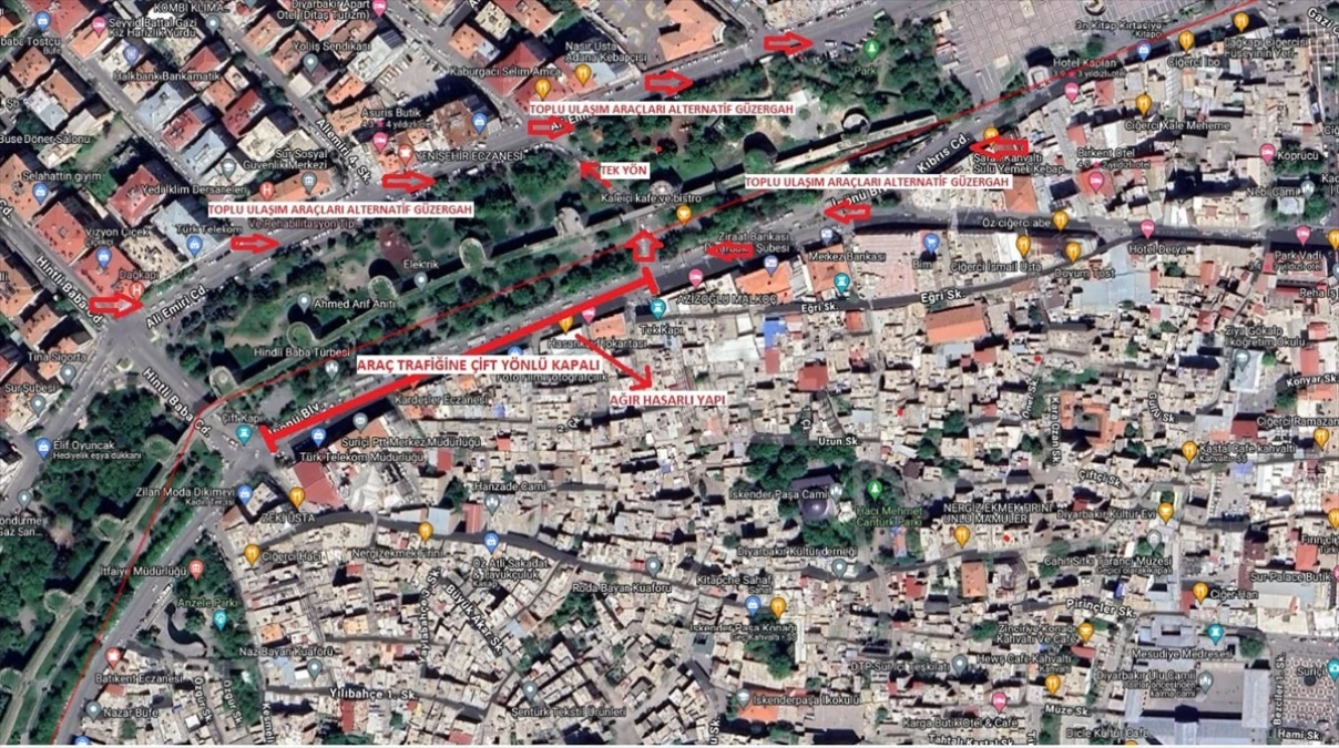 Diyarbakır Büyükşehir Belediyesi, İnönü Bulvarı\'nı 5 gün süreyle trafiğe kapatacak