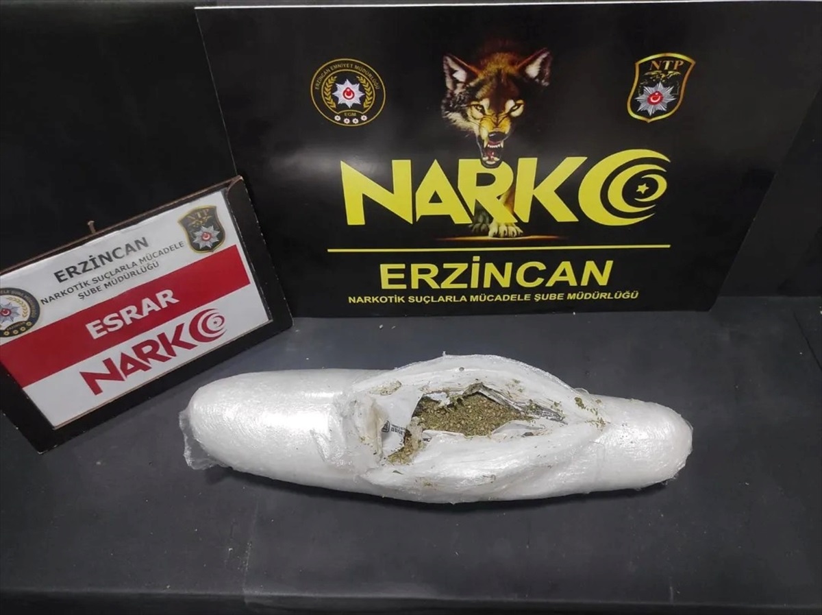Erzincan\'da düzenlenen uyuşturucu operasyonunda 5 zanlı gözaltına alındı