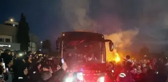 Galatasaray, Samsunspor maçı için Samsun'a geldi