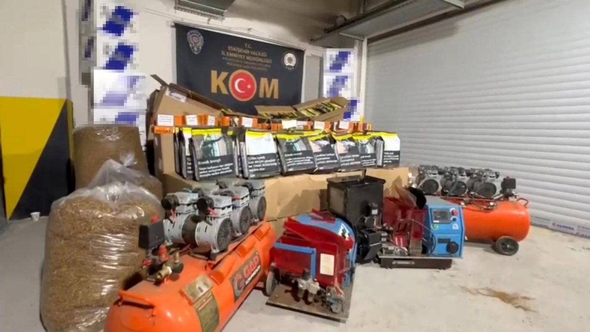 Eskişehir\'de 456 bin makaron, 60 bin sigara ve 824 kg tütün ele geçirildi