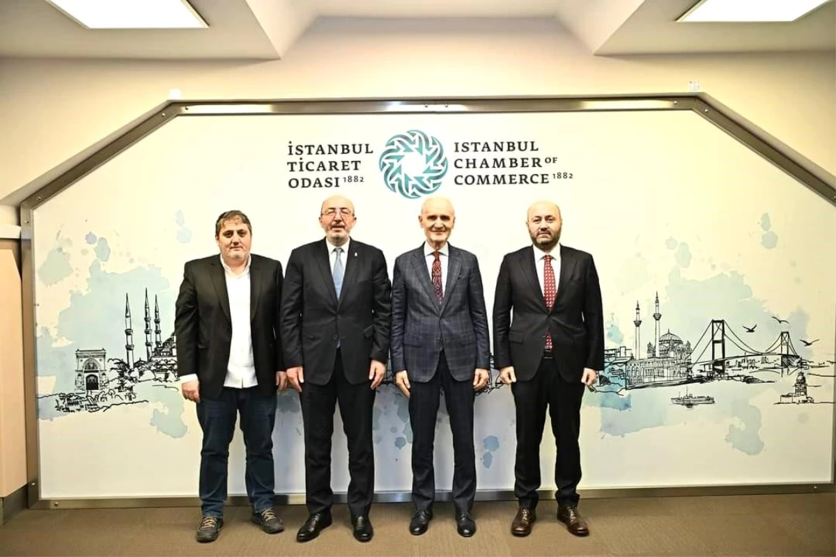 AK Parti Kütahya İl Başkanı Mustafa Önsay, İstanbul Ticaret Odası Başkanı Şekip Avdagiç\'i ziyaret etti