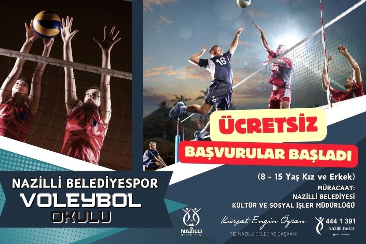 Nazilli Belediyespor Voleybol Okulu Kurs Kayıtları Başladı