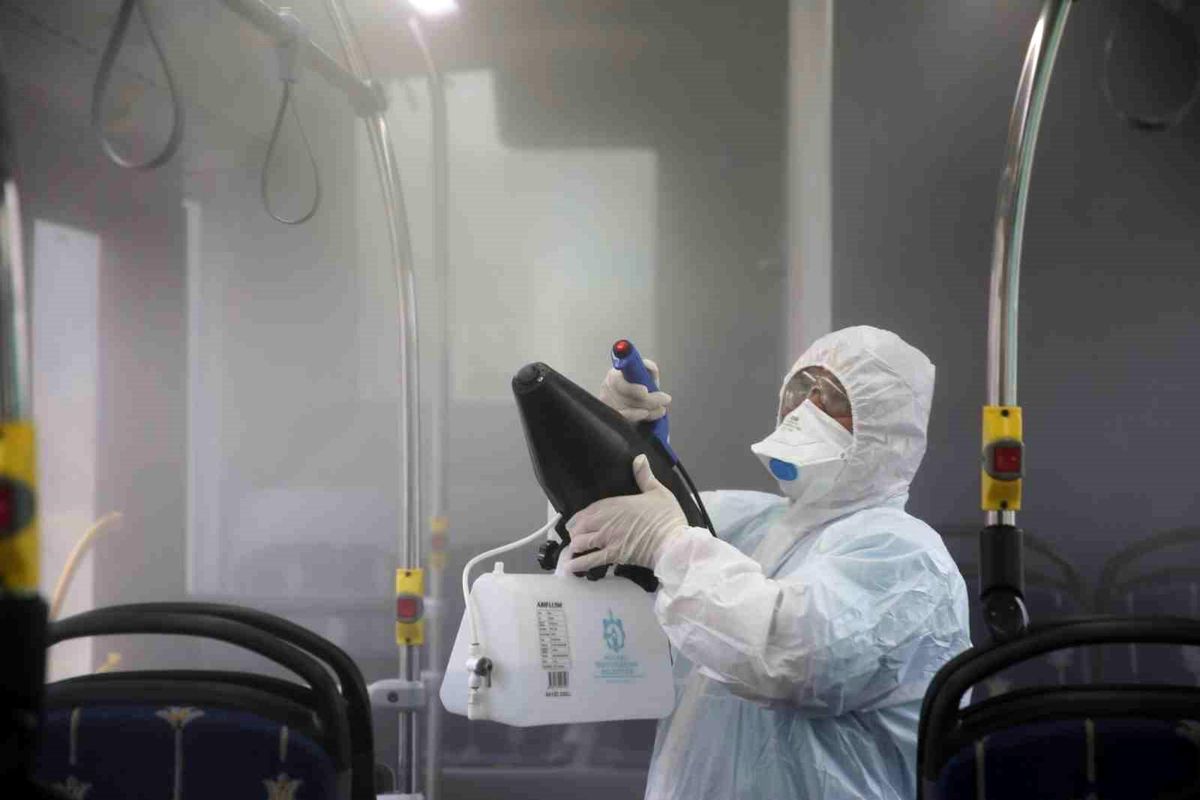 Kocaeli Büyükşehir Belediyesi Toplu Taşıma Araçlarını Nano Gümüş Teknolojisiyle Dezenfekte Ediyor
