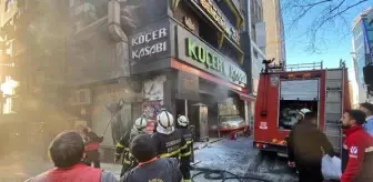 Zonguldak'ta Tavuk Yağından Çıkan Yangın Kameraya Yansıdı